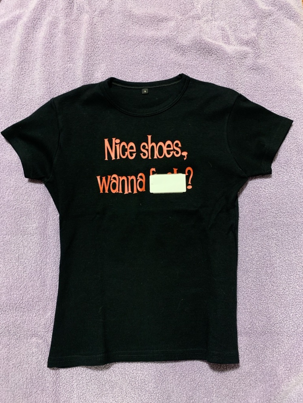 nice shoes, WANNA xxxx black tee
NWOT